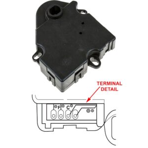 Global Parts Distributors LLC 1712081 gpd HVAC Actuator 1712081