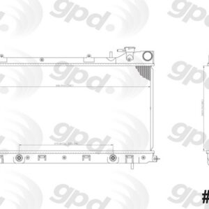 Global Parts Distributors LLC 2402C gpd Radiator 2402C
