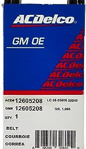 ACDelco 12605208 V-Ribbed Serpentine Belt