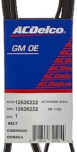 ACDelco 12626222 V-Ribbed Serpentine Belt