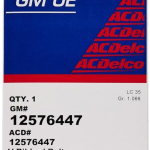 ACDelco 12576447 V-Ribbed Serpentine Belt