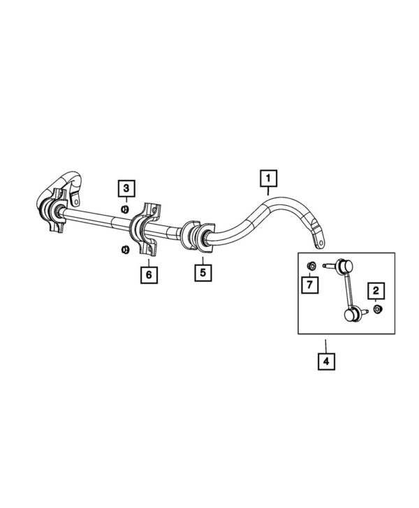 Genuine Mopar 68069655-AC – Link Stabilizer Bar – FORTLUFT Auto Parts