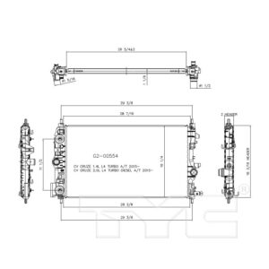 TYC Products 13471 Radiator Assemb
