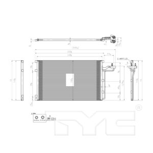 TYC Products 4084 A/C Condenser
