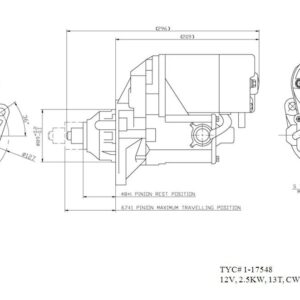 TYC Products 1-17548 Starter Motor