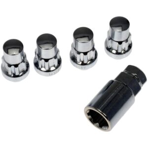 DORMAN 712-628.5 Wheel Nut Lock Chrome Acorn Set M14-1.50