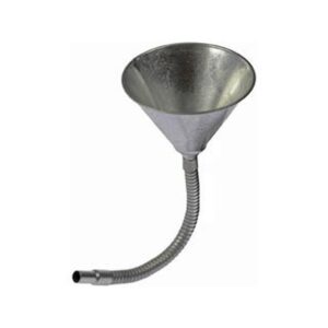 DORMAN 9-785 5-1/2 In Diameter Steel Flexible Neck Funnel with 1/2 In ID; No.80 Mesh Screen
