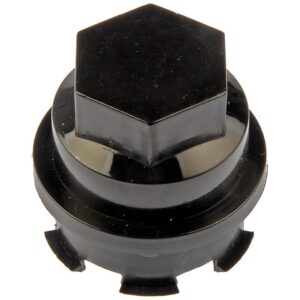 DORMAN 611-623 Black Wheel Nut Cover M27-2.0, Hex 22mm