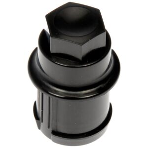DORMAN 611-948 M27-2.0 Black Wheel Nut Cover - Threaded Type