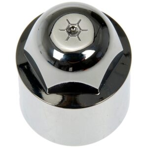 DORMAN 611-951 M27-2.0 Black Wheel Nut Cover - Threaded Type