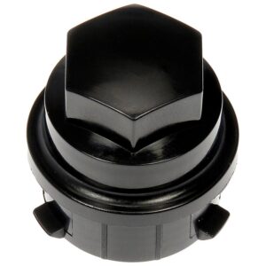 DORMAN 611-953 M27-2.0 Black Wheel Nut Cover - Threaded Type