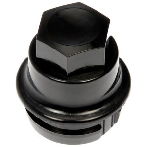 DORMAN 611-959 M27-2.0 Black Wheel Nut Cover - Threaded Type