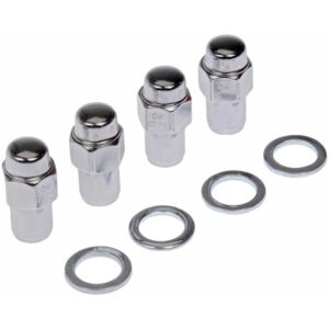 DORMAN 711-208 Wheel Nut Chrome Std. Mag 2-Pc 1/2-20