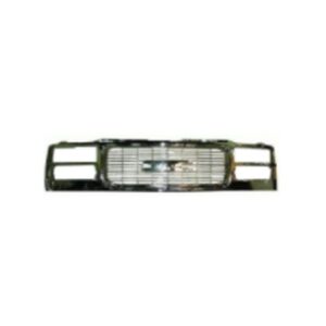 GRILLE ASSY; W/COMPOSITE HEADLAMPS; CHROME REPLACEMENT DESIGN; C/K SERIES 94-98; SIERRA 99-02