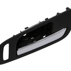 ACDelco 22855620 Front Passenger Side Interior Door Handle in Ebony with Chrome Release Handle and Heated Seat Switch Hole