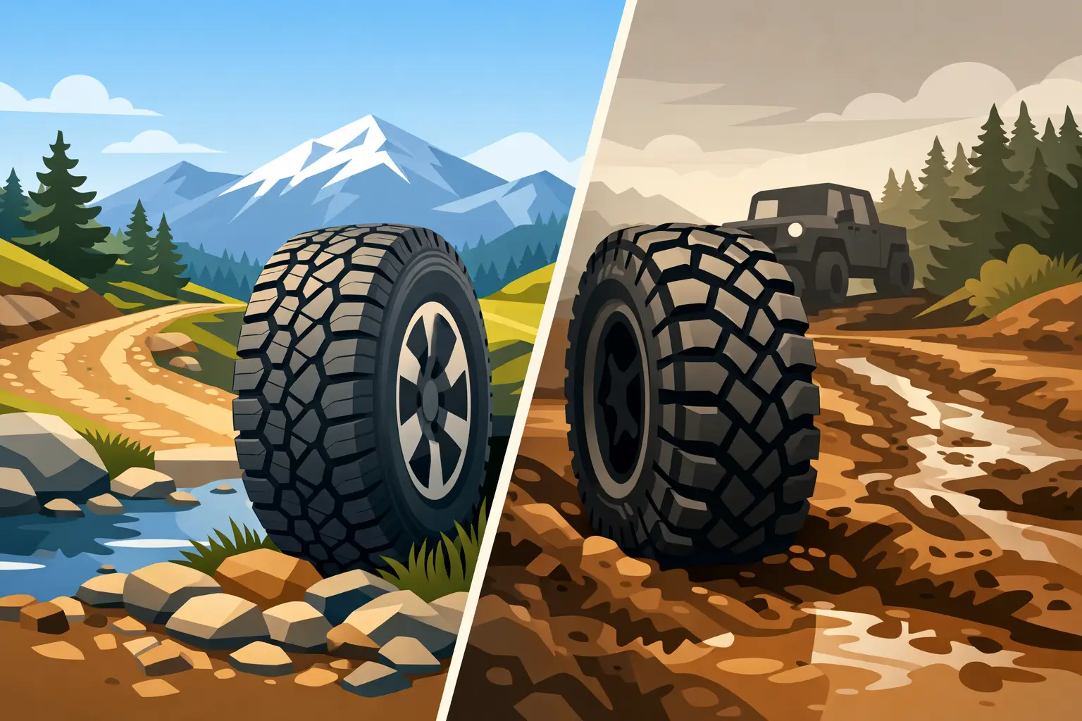 All Terrain vs Mud Tires: Which Fits?