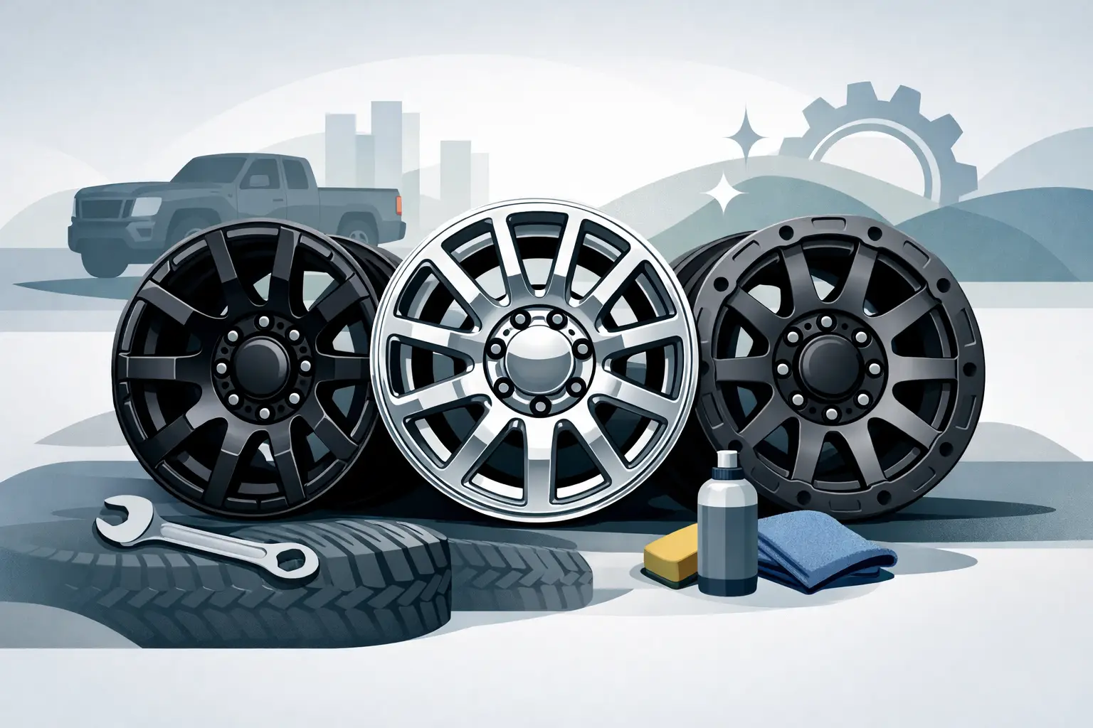 Best Truck Wheel Finishes for Work and Style