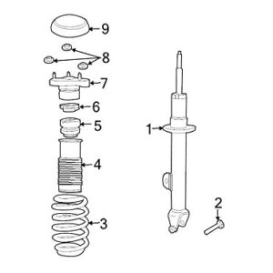 Genuine OEM 6507654AA Wheel Hub Bolt