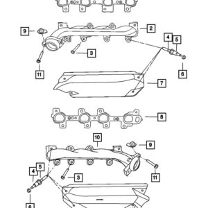 Genuine OEM 6508220AA Exhaust Manifold Stud