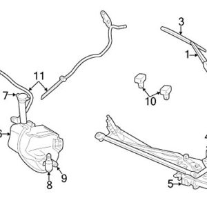 Genuine OEM 4630783 Windshield Wiper Arm Nut Cover