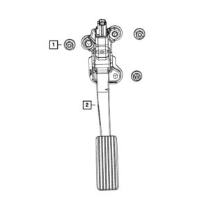 Genuine OEM 4891585AE Pedal Accelerator