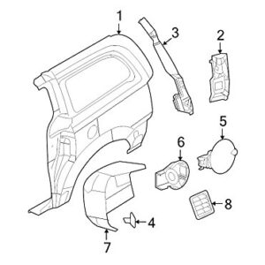 Genuine OEM 68260545AA Quarter Panel Vent