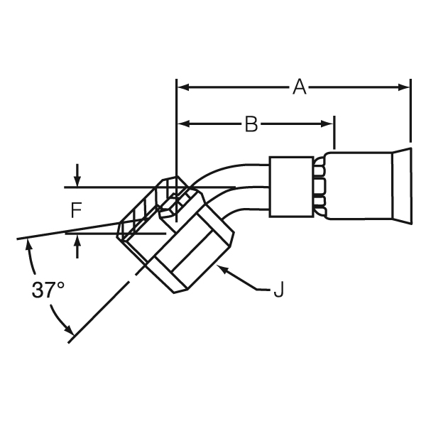Dayco 111412 Hydraulic Hose FORTLUFT Auto Parts