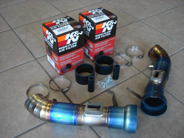 INTAKE-NS370Z-Ti + K&N RU-2790 x 2