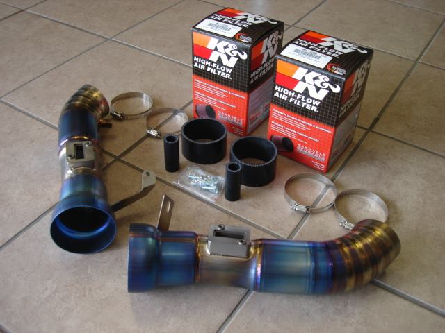 INTAKE-NS370Z-Ti + K&N RU-2790 x 2