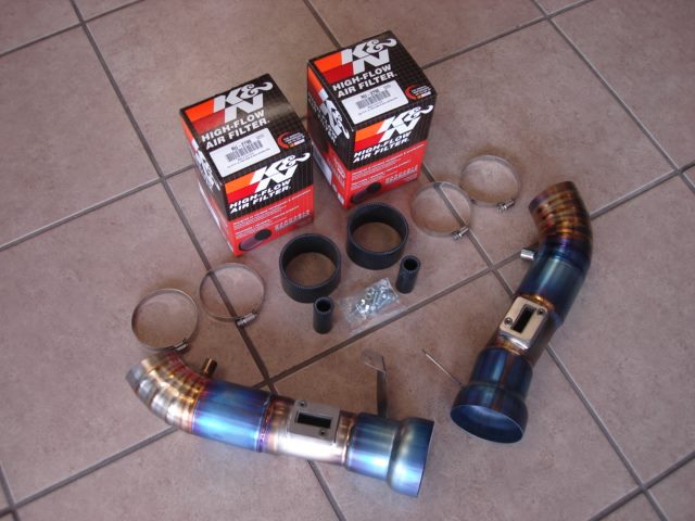 INTAKE-NS370Z-Ti + K&N RU-2790 x 2