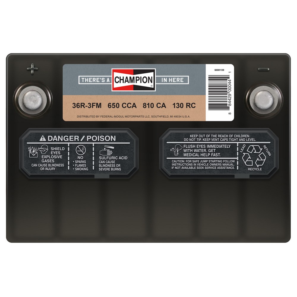 Champion Automotive 30 Month 36R3FM Battery FORTLUFT Auto Parts