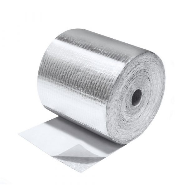 Self Adhesive Reflective Silver High Temperature Heat Shield Wrap Tape 1Roll 